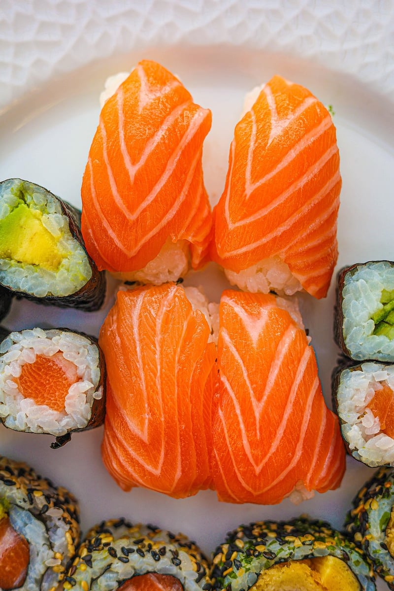 Sushi and sashimi